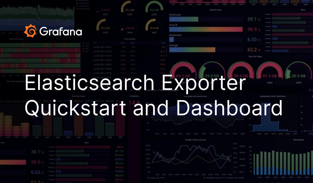 Elasticsearch Exporter Quickstart And Dashboard | Grafana Labs